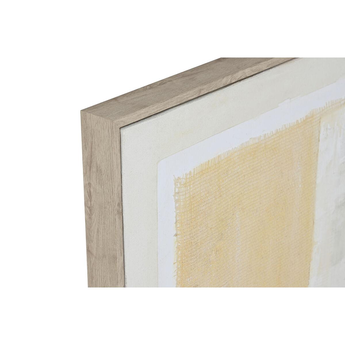 Cuadro Home ESPRIT Negro Beige Abstracto Urbano 82 x 3,8 x 82 cm (2 Unidades)