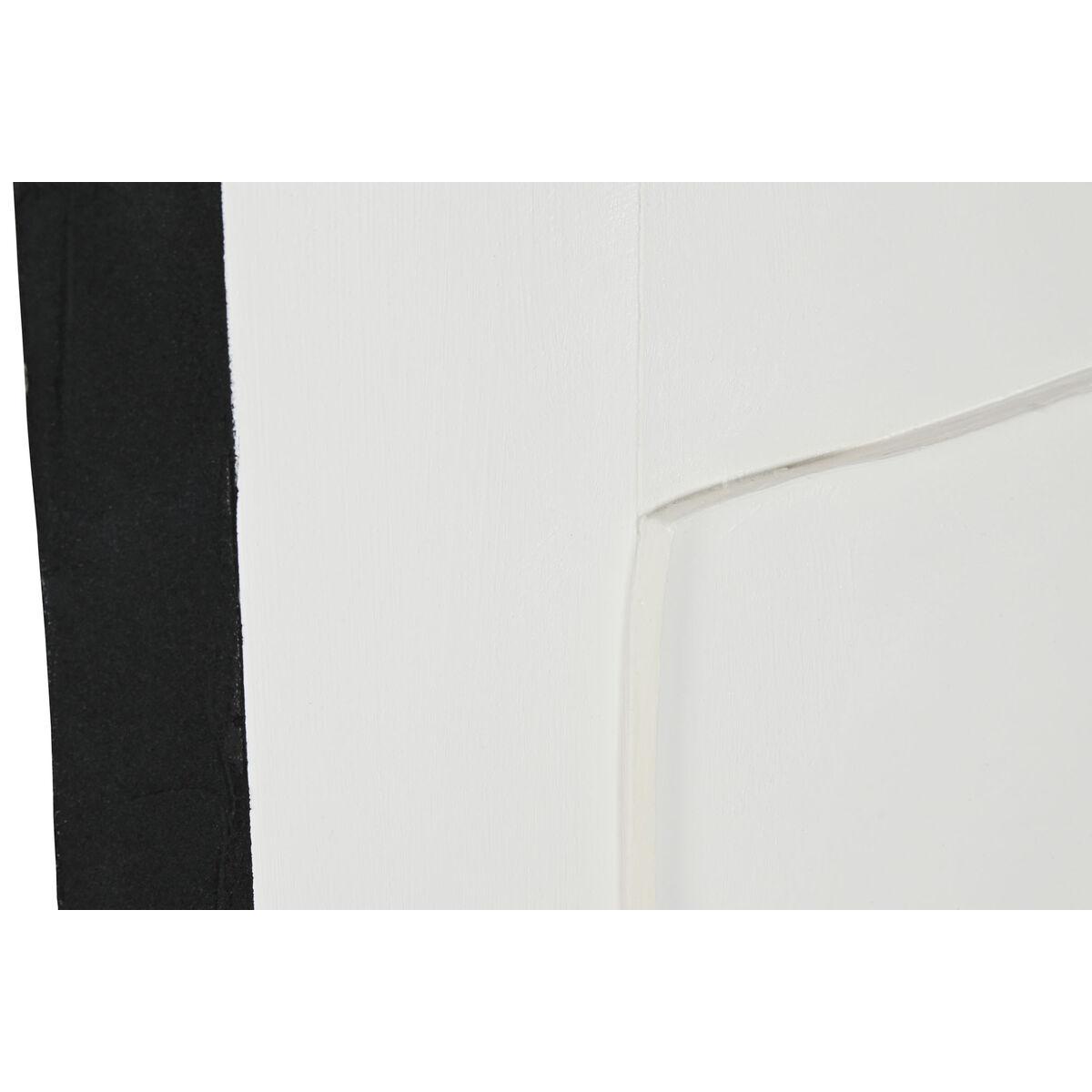 Cuadro Home ESPRIT Blanco Negro Abstracto Moderno 82 x 3,8 x 102 cm (2 Unidades)
