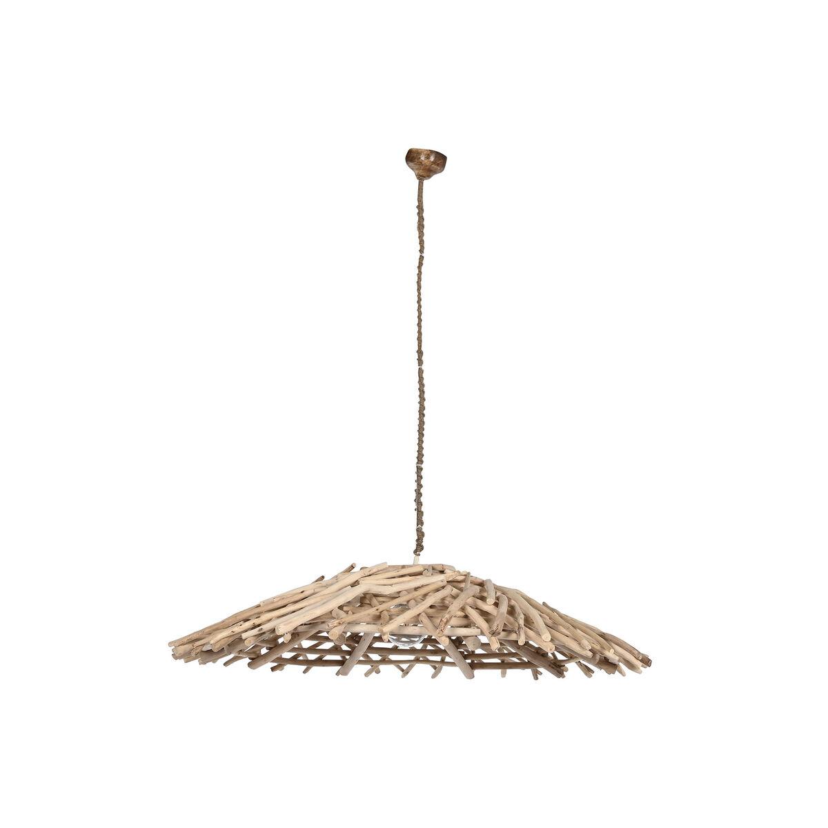 Lámpara de Techo Home ESPRIT Natural Madera Madera de eucalipto 50 W 100 x 100 x 18 cm