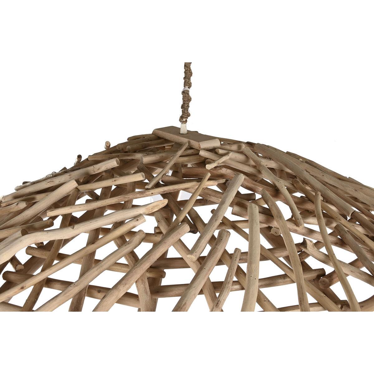 Lámpara de Techo Home ESPRIT Natural Madera Madera de eucalipto 50 W 100 x 100 x 18 cm