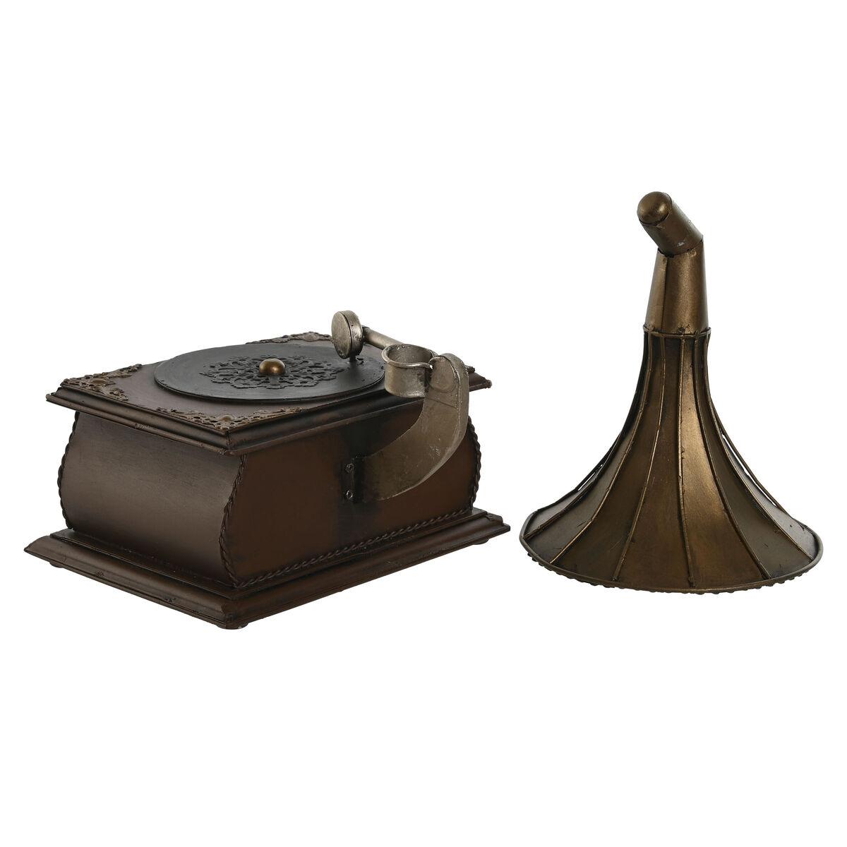 Figura Decorativa Home ESPRIT Bronce Vintage 17 x 17,5 x 22 cm