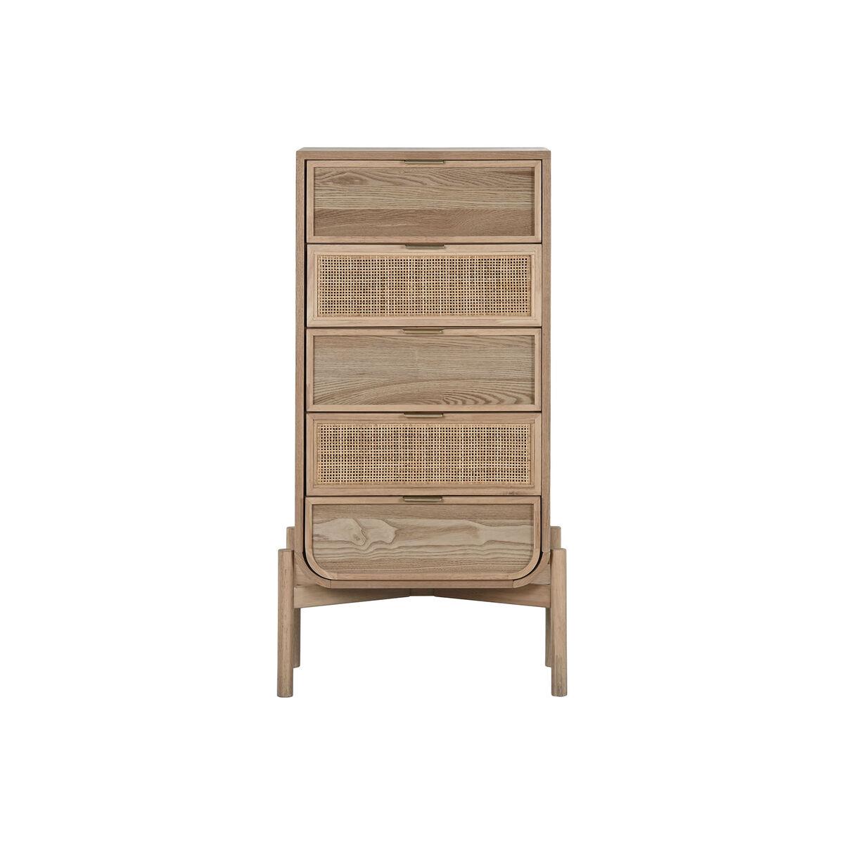 Cajonera Home ESPRIT Ratán Abeto Tropical 52 x 35 x 100 cm