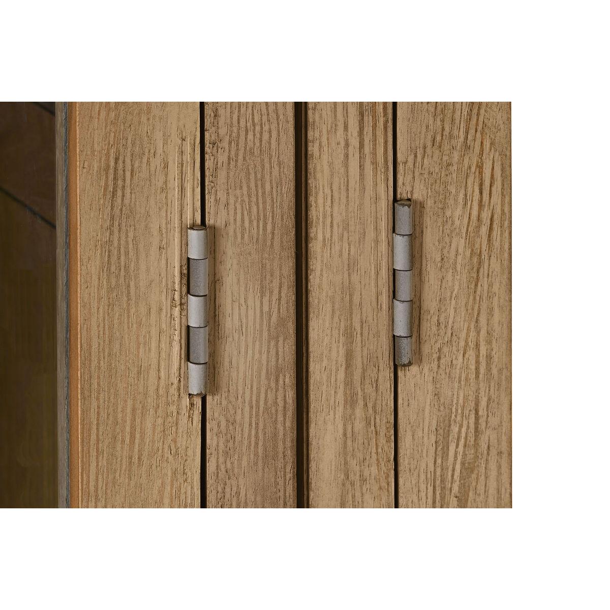 Vitrina Home ESPRIT Natural Cristal Madera de mango 200 x 45 x 230 cm