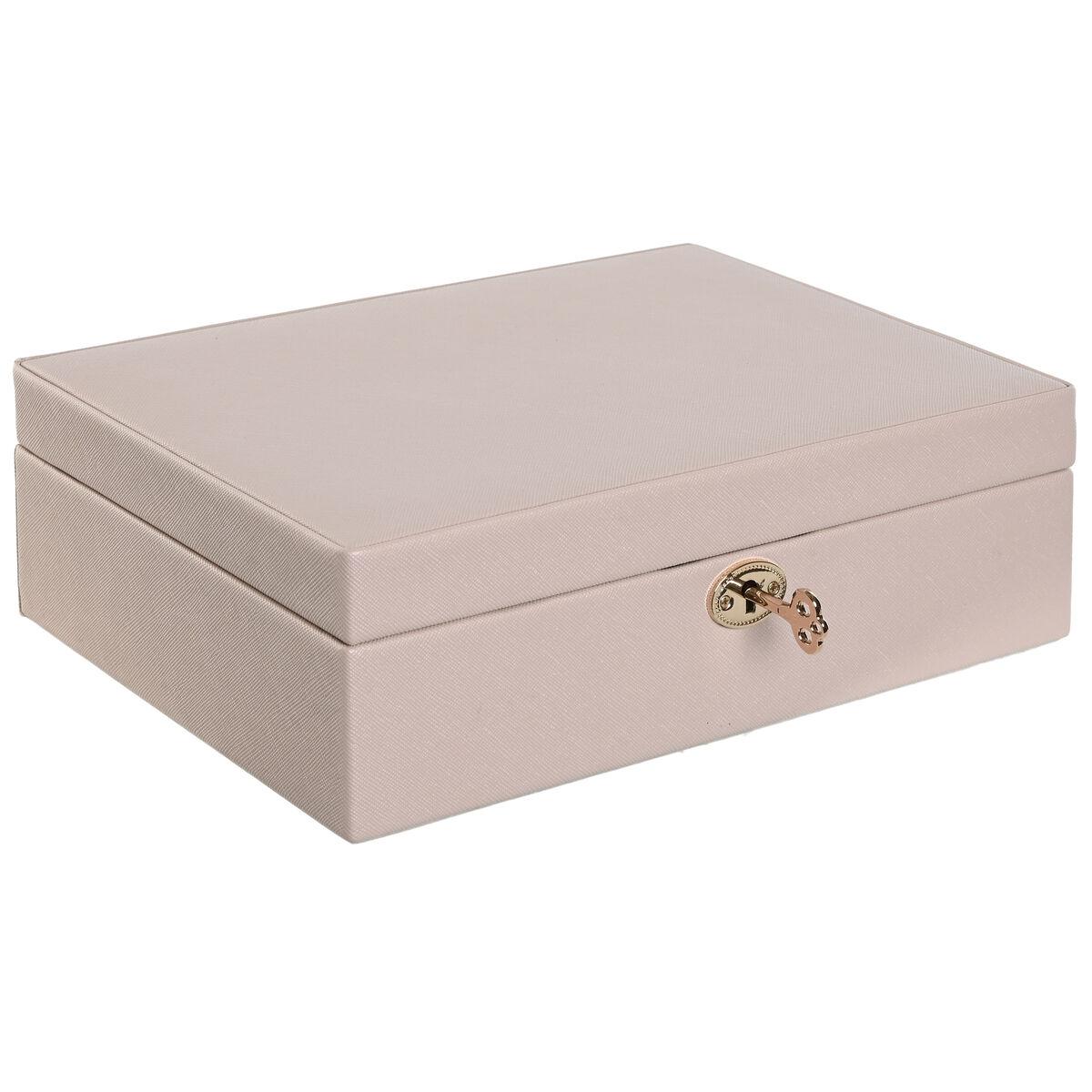 Caja-Joyero Home ESPRIT Rosa claro 27 x 19 x 9 cm