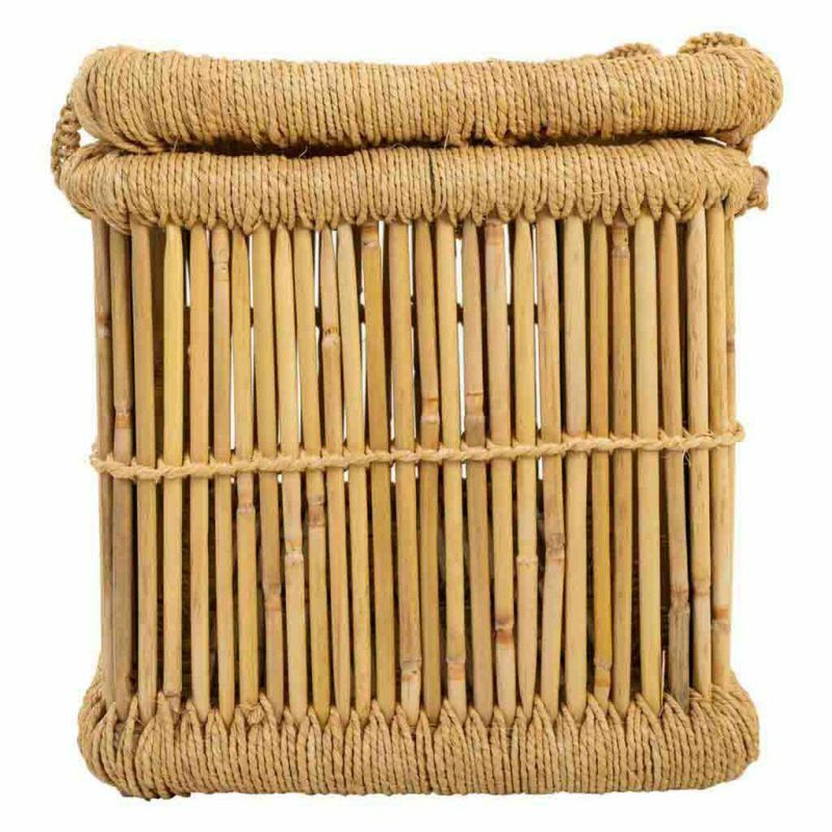 Cesto para la Ropa Sucia Alexandra House Living Natural Bambú Cuerda 52 x 40 x 70 cm 62 x 42 x 32 cm 2 Piezas