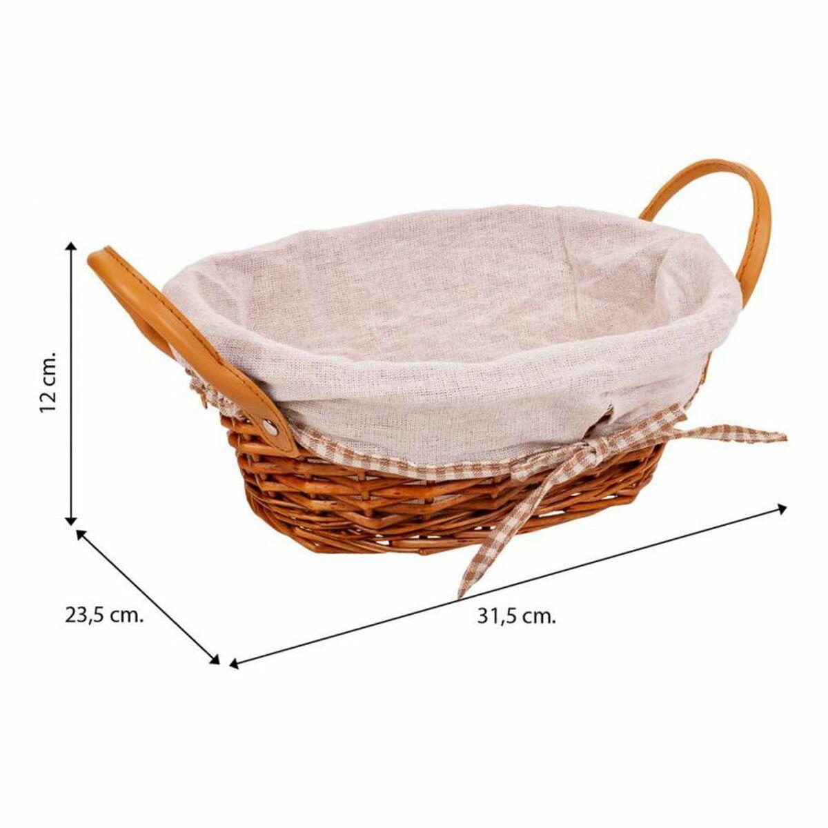 Juego de Cestos Alexandra House Living Mimbre Madera de sauce 38 x 29 x 14 cm 34 x 16 x 44 cm 31,5 x 23,5 x 12 cm 3 Piezas