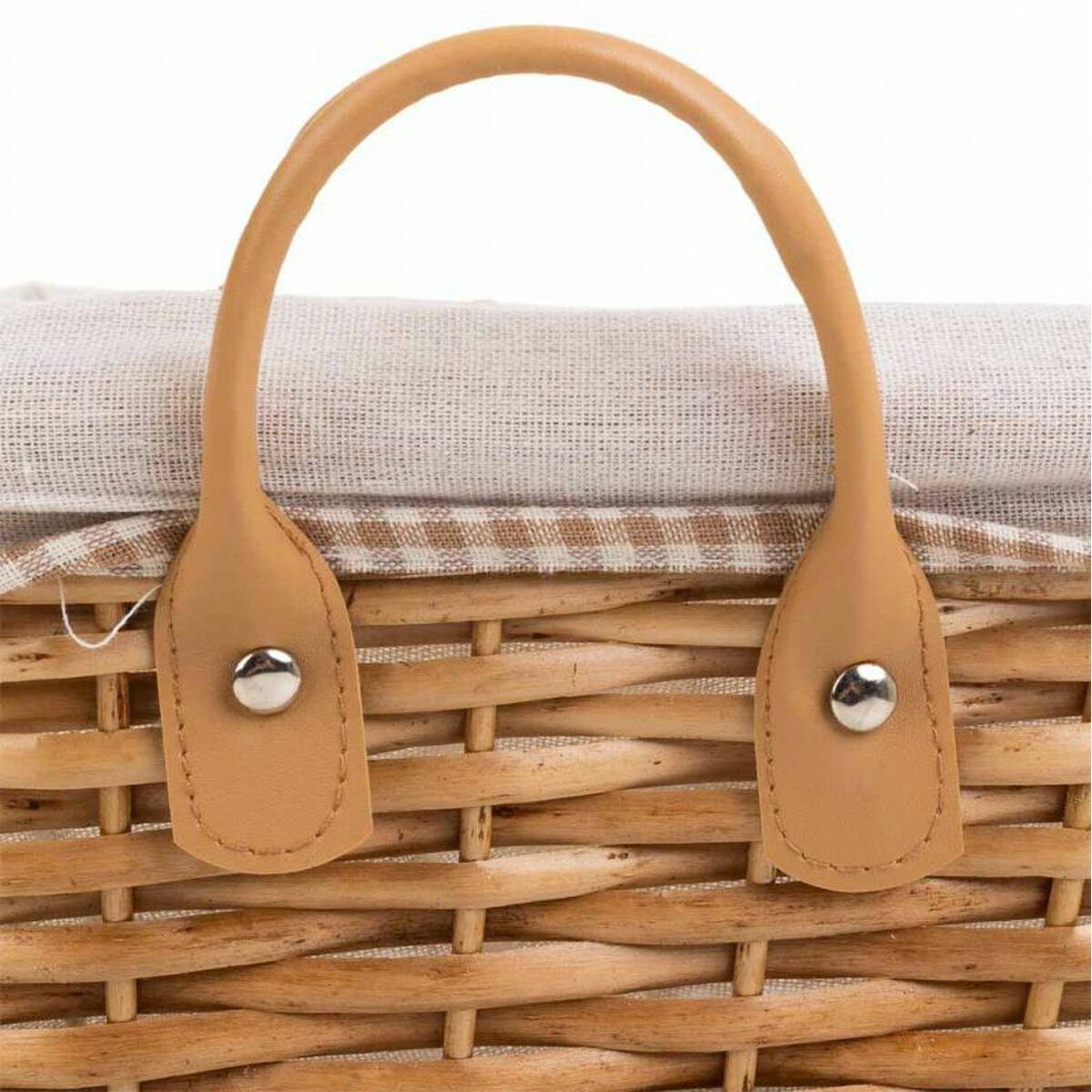Juego de Cestos Alexandra House Living Mimbre Madera de sauce 29 x 20 x 12 cm 30 x 16 x 42 cm 34 x 16 x 14 cm 3 Piezas