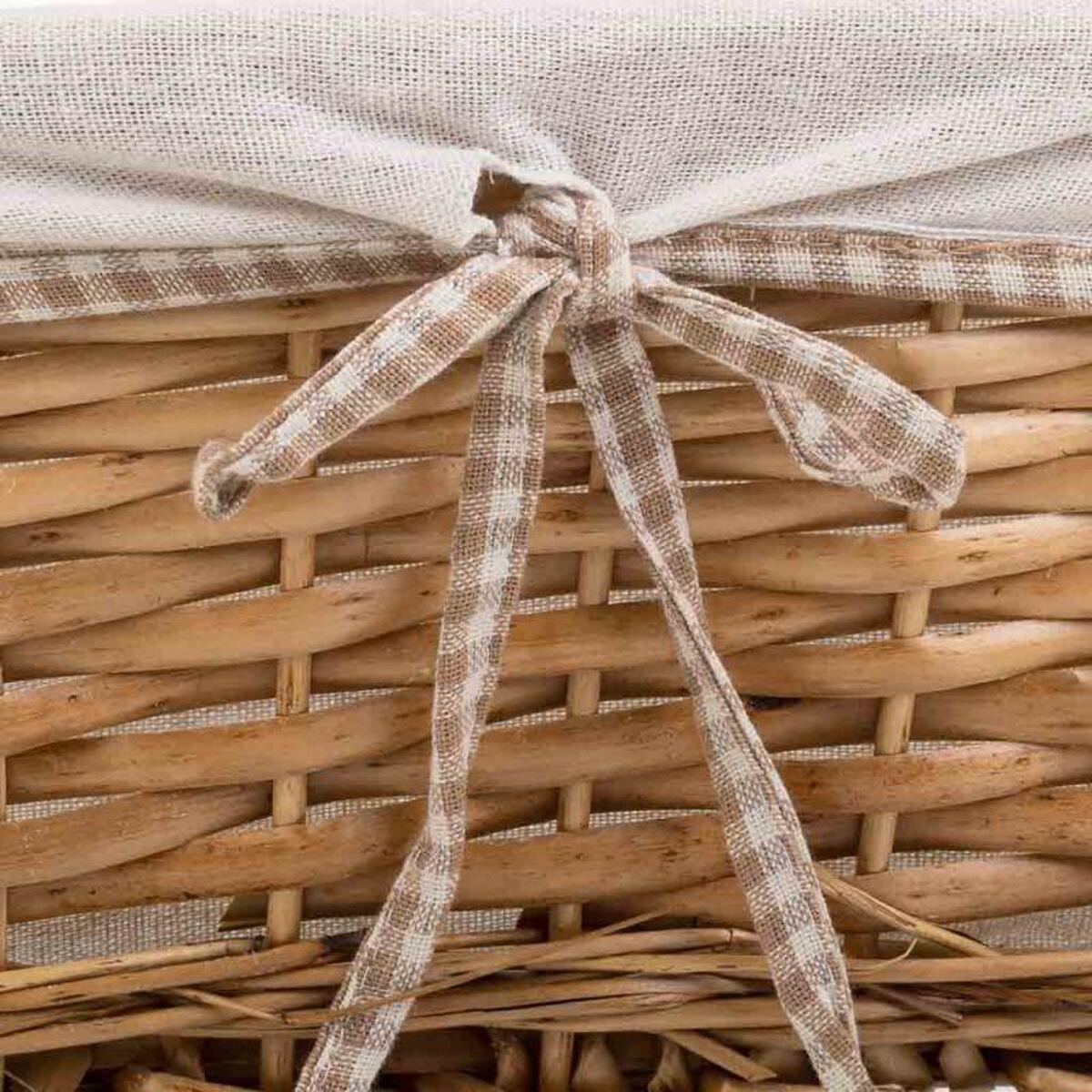 Juego de Cestos Alexandra House Living Mimbre Madera de sauce 29 x 20 x 12 cm 30 x 16 x 42 cm 34 x 16 x 14 cm 3 Piezas