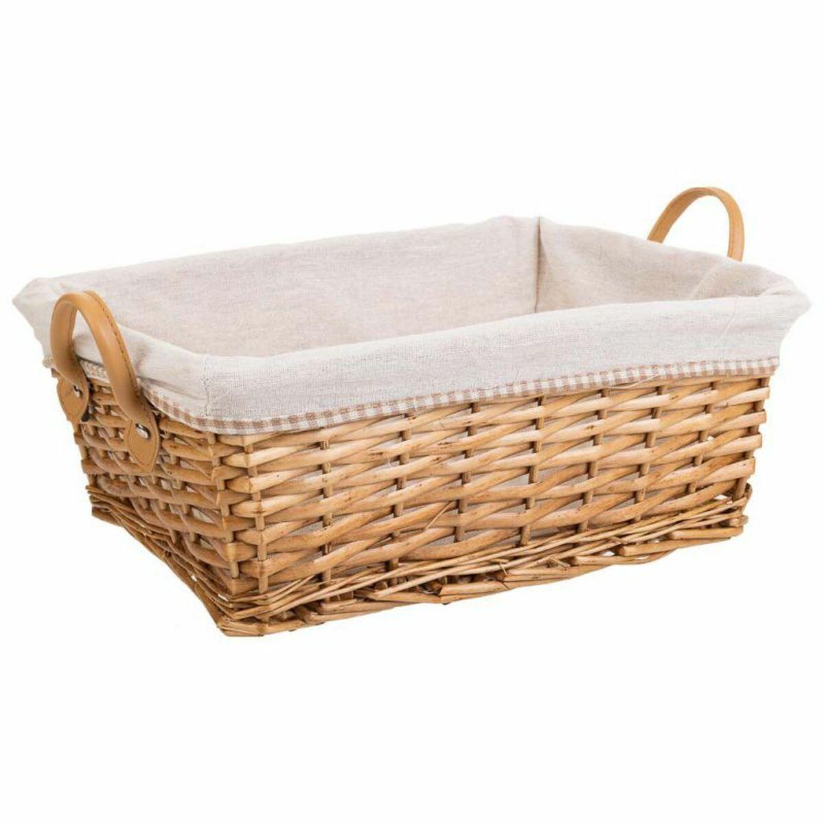 Juego de Cestos Alexandra House Living Mimbre Madera de sauce 29 x 20 x 12 cm 30 x 16 x 42 cm 34 x 16 x 14 cm 3 Piezas