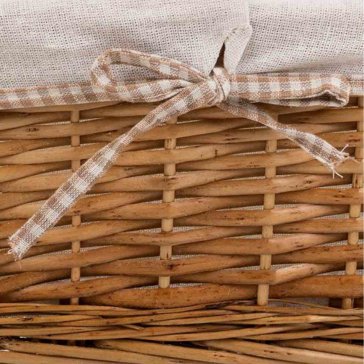 Juego de Cestos Alexandra House Living Mimbre Madera de sauce 25 x 17 x 48 cm 42 x 20,5 x 15 cm 35 x 16 x 14 cm 3 Piezas