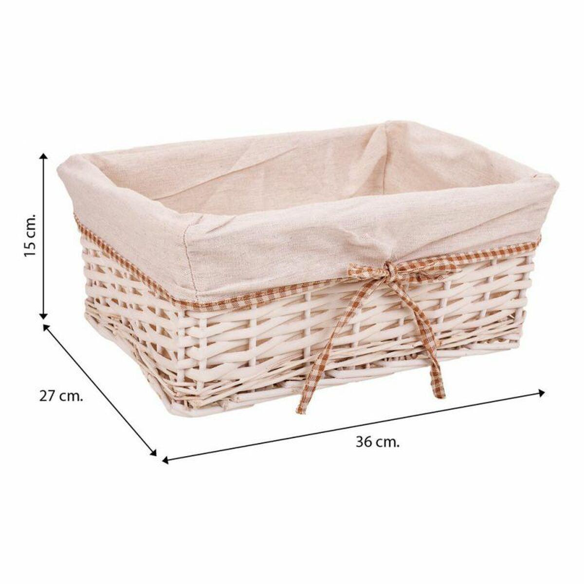 Juego de Cestos Alexandra House Living Mimbre Madera de sauce 31 x 17 x 41 cm 36 x 27 x 15 cm 31 x 22 x 14 cm 3 Piezas
