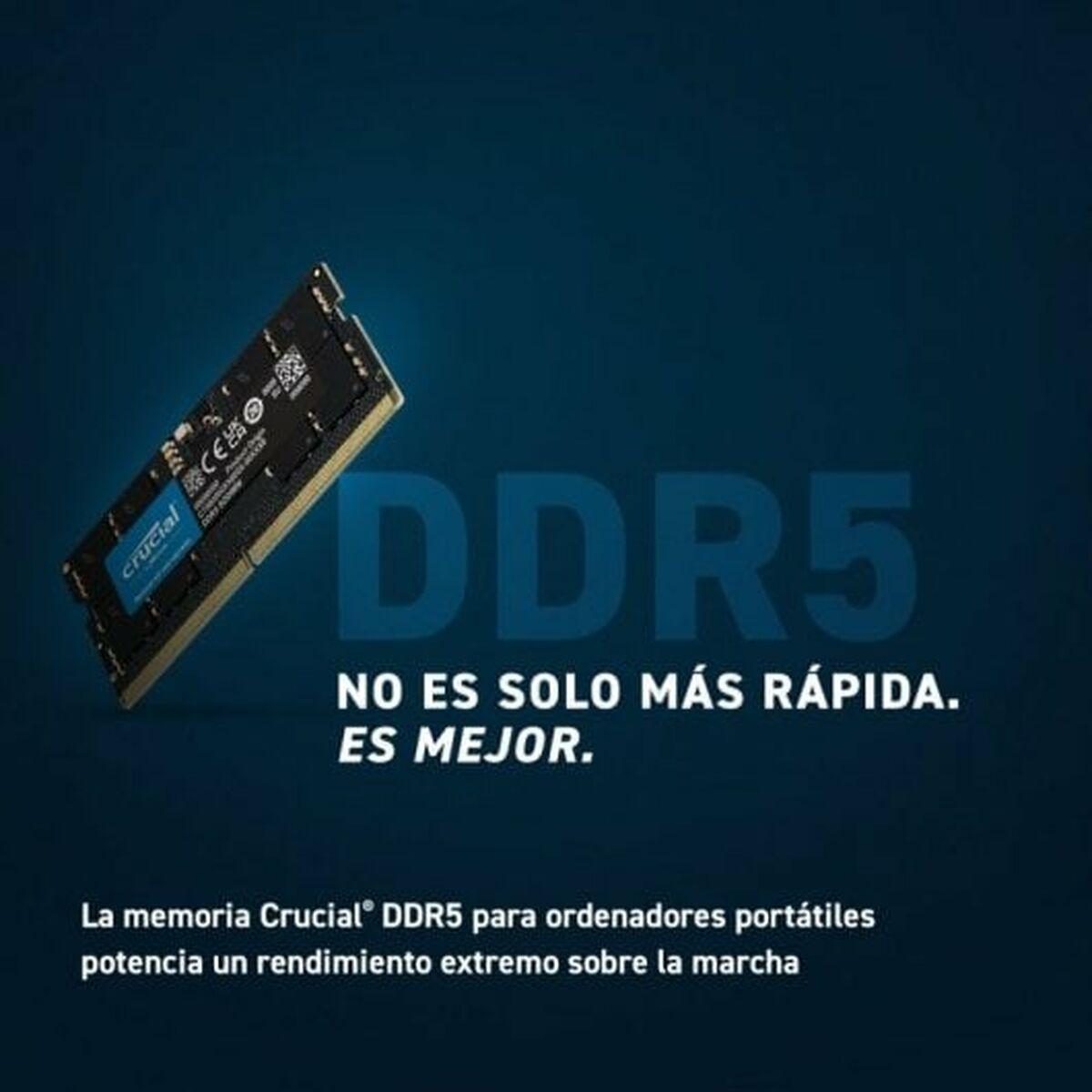 Memoria RAM Crucial 16 GB 4800 MHz CL40 DDR5 SDRAM DDR5