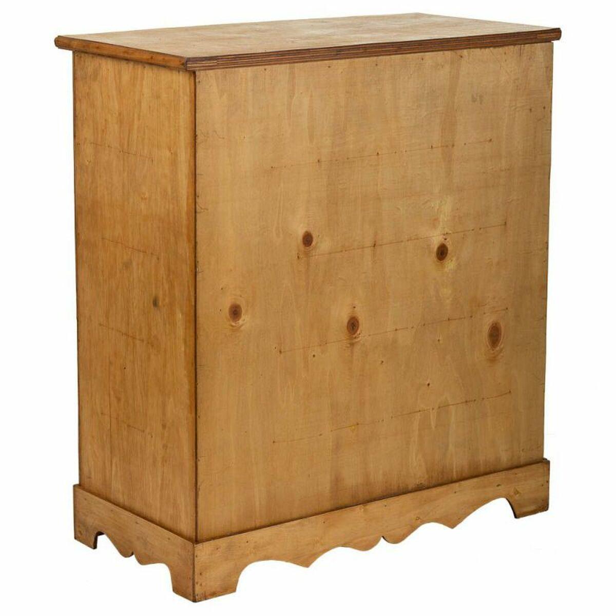 Botellero Alexandra House Living Marrón Madera Metal 31 x 69 x 63 cm Mueble 2 cajones 16 botellas