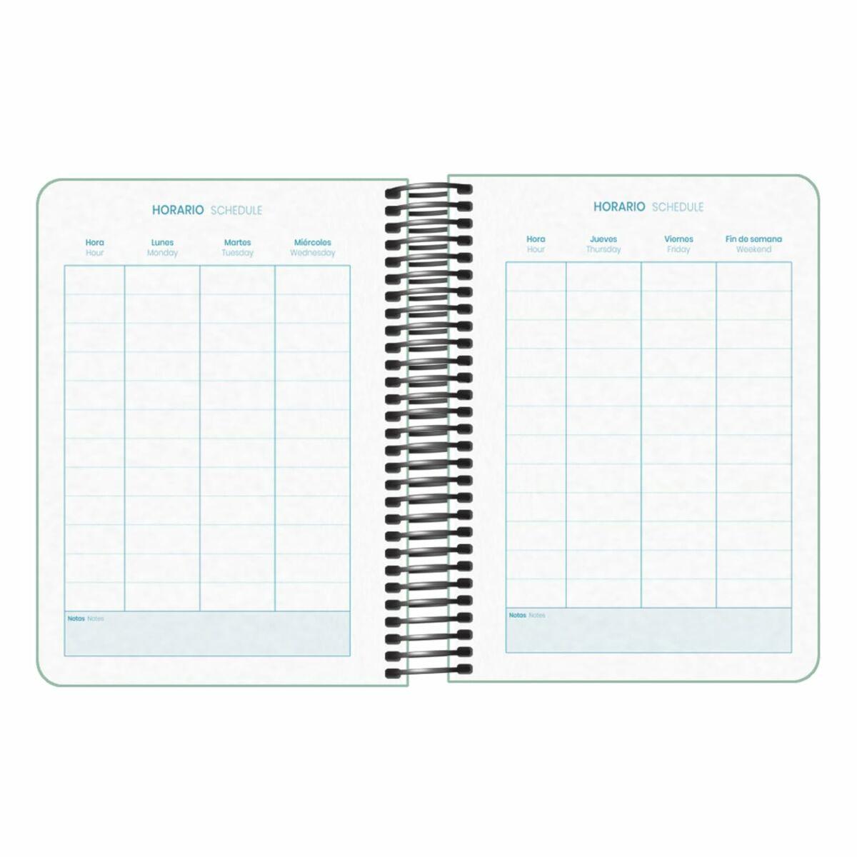 Agenda DOHE MEMORY BASIC Verde A6 12 x 17 cm 2024-2025