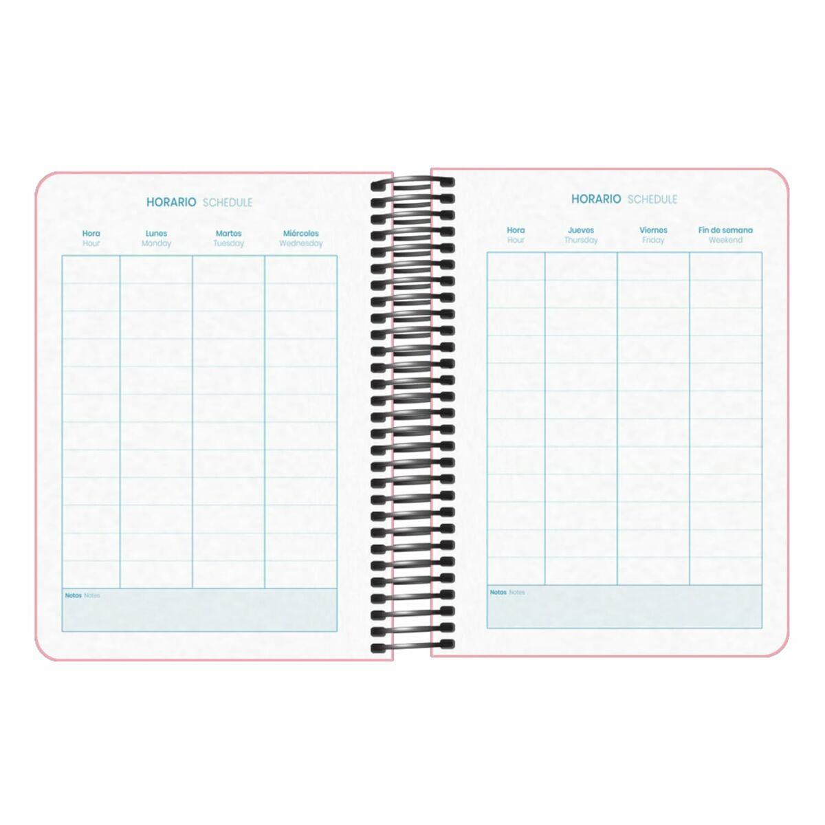 Agenda DOHE DP MEMORY BASIC Rosa A6 12 x 17 cm 2024-2025