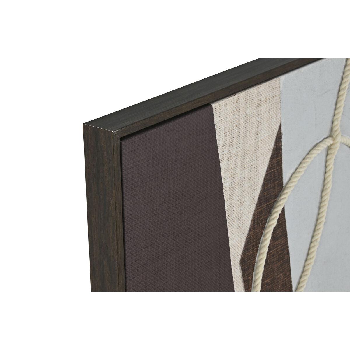 Cuadro Home ESPRIT Marrón Beige Abstracto Urbano 63 x 4,5 x 93 cm (2 Unidades)