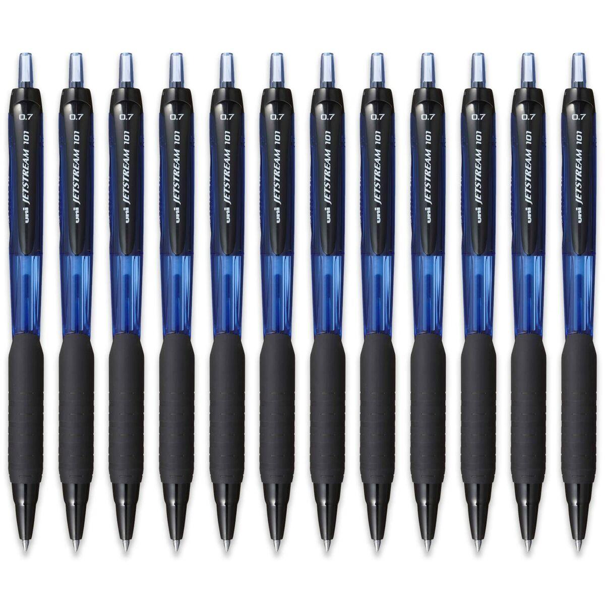 Boligrafo de tinta líquida Uni-Ball Jetstream SXN-101-07 Azul 0,7 mm (12 Unidades)