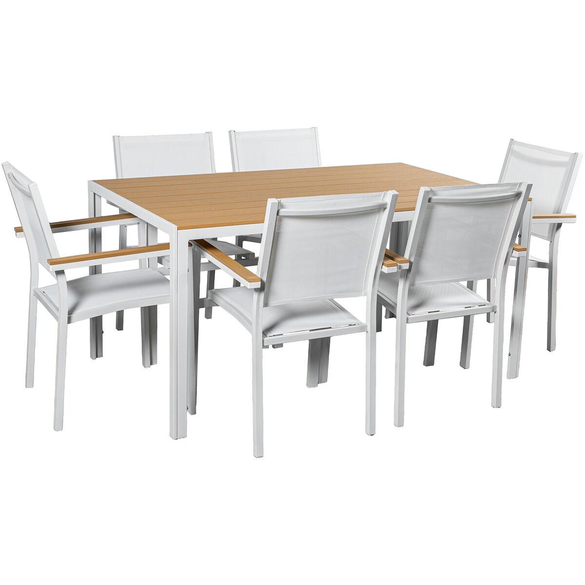 Silla de Jardín Alexandra House Living Blanco 55 x 86 x 60 cm textileno