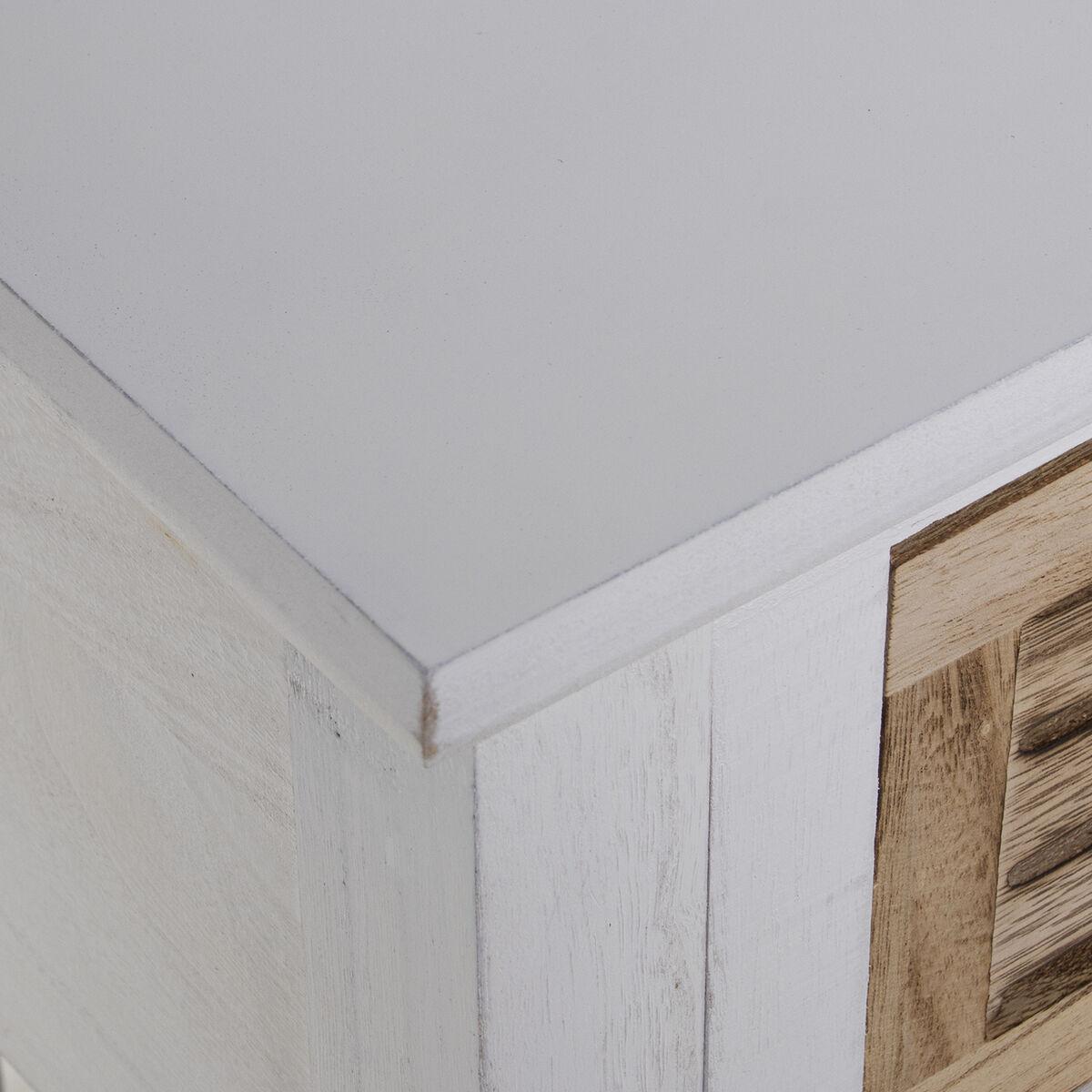 Consola Alexandra House Living Blanco Marrón Madera 110 x 80 x 28 cm