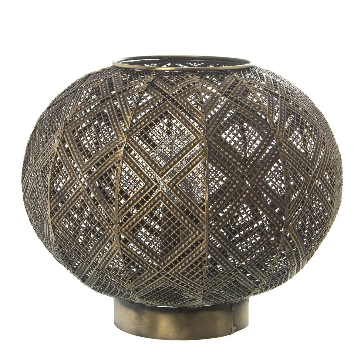 Lámpara de mesa Alexandra House Living Metal 40 W 29 x 24,5 cm Latón