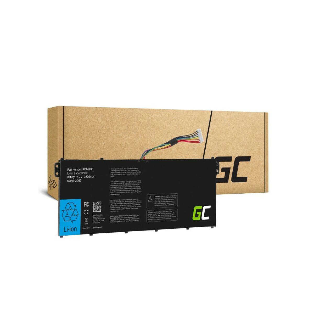 Batería para Portátil Green Cell AC62 Negro 3600 mAh