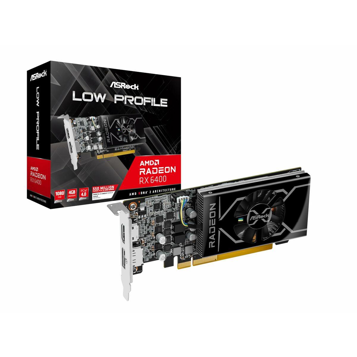 Tarjeta Gráfica ASRock LP Radeon RX 6400 GDDR6