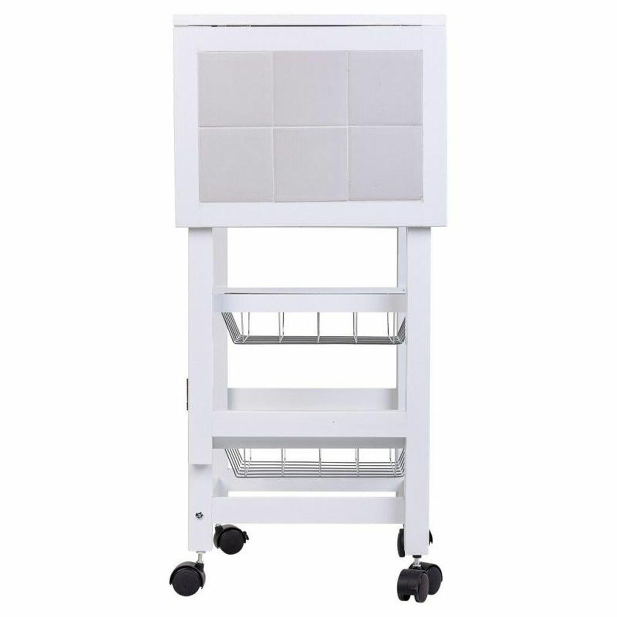 Carro de Cocina Alexandra House Living Blanco 37 x 79 x 91 cm