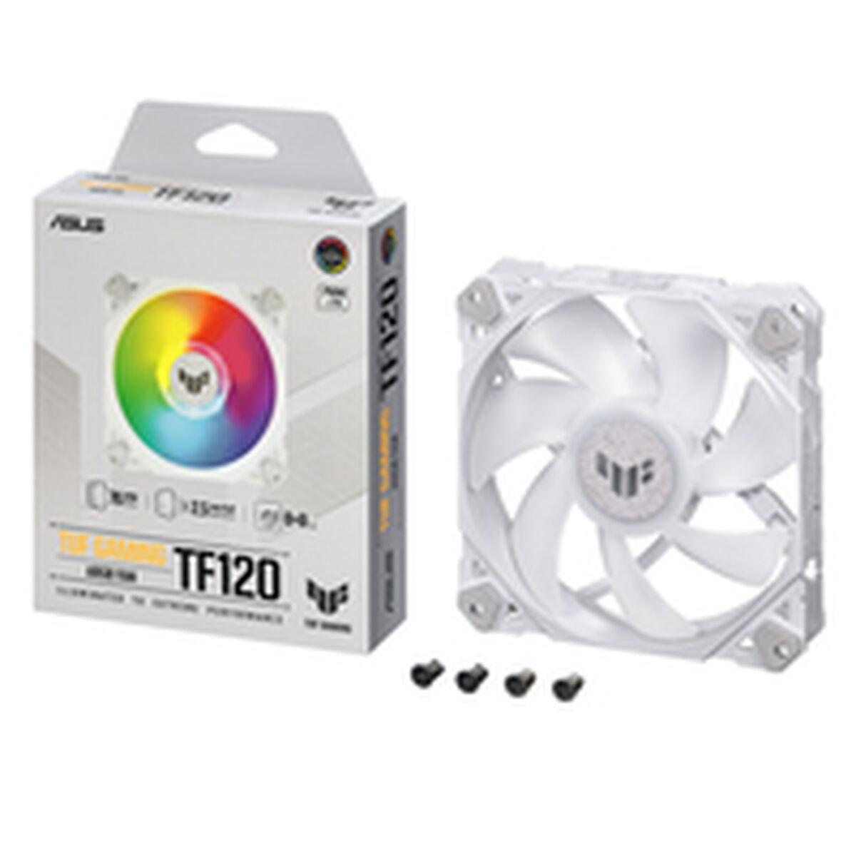 Ventilador de Caja Asus TUF GAMING TF120 ARGB WHITE EDITION Ø 12 cm (1 unidad)