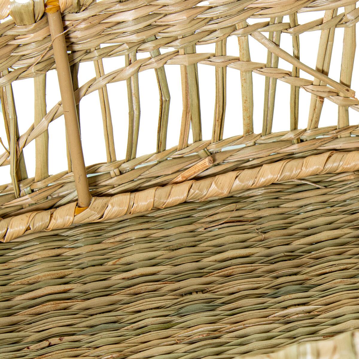 Juego de Bandejas Alexandra House Living Beige Ratán Fibra natural 43 x 7 x 17 cm 2 Piezas
