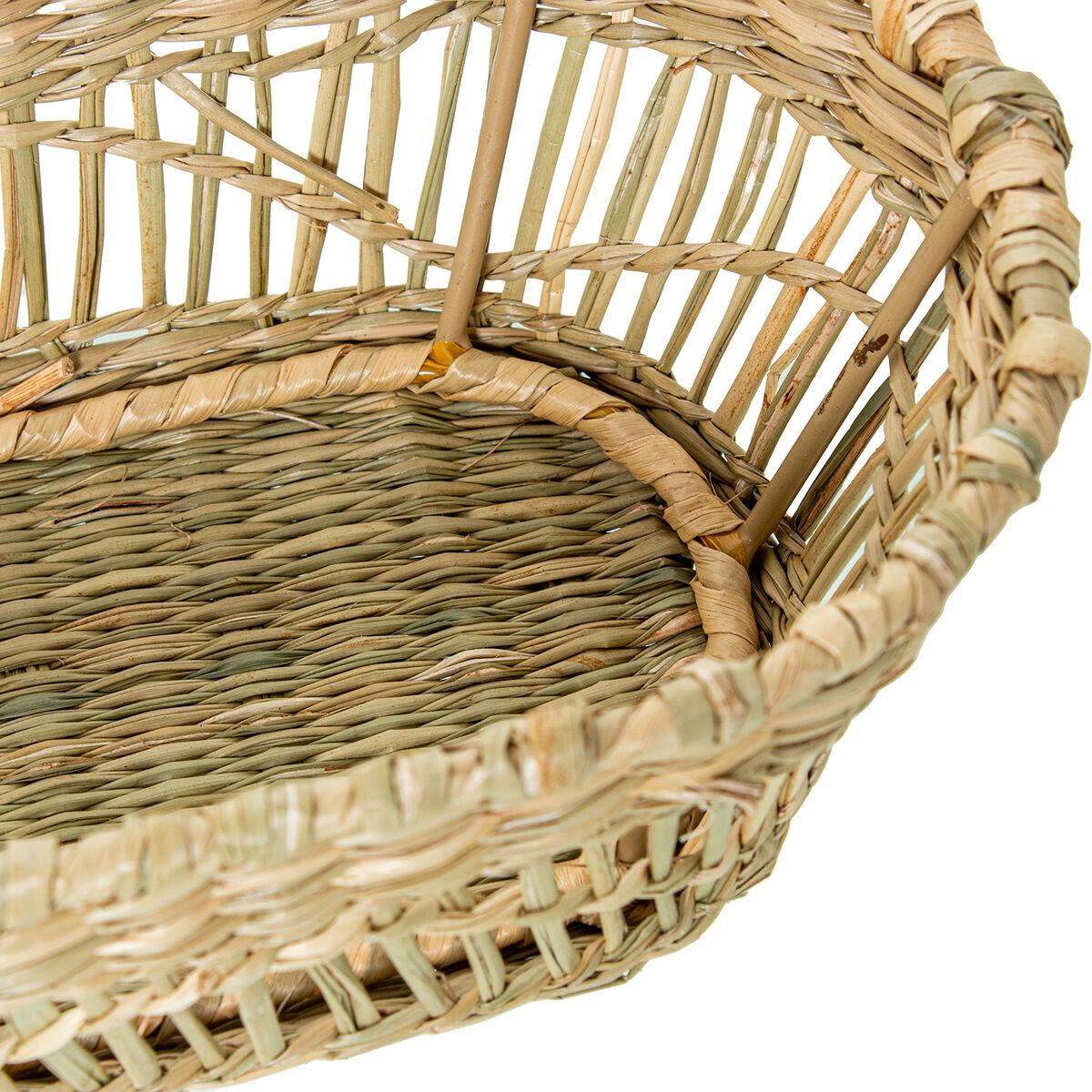 Juego de Bandejas Alexandra House Living Beige Ratán Fibra natural 43 x 7 x 17 cm 2 Piezas