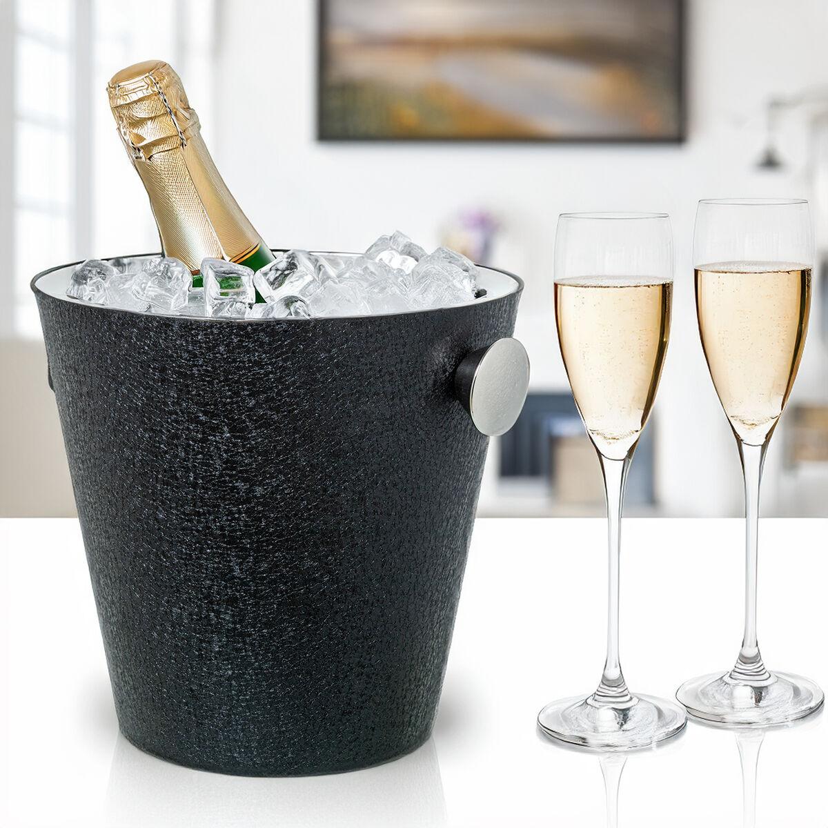 Enfriador de Botellas Alexandra House Living Negro Gris Metal 23 x 27 x 23 cm