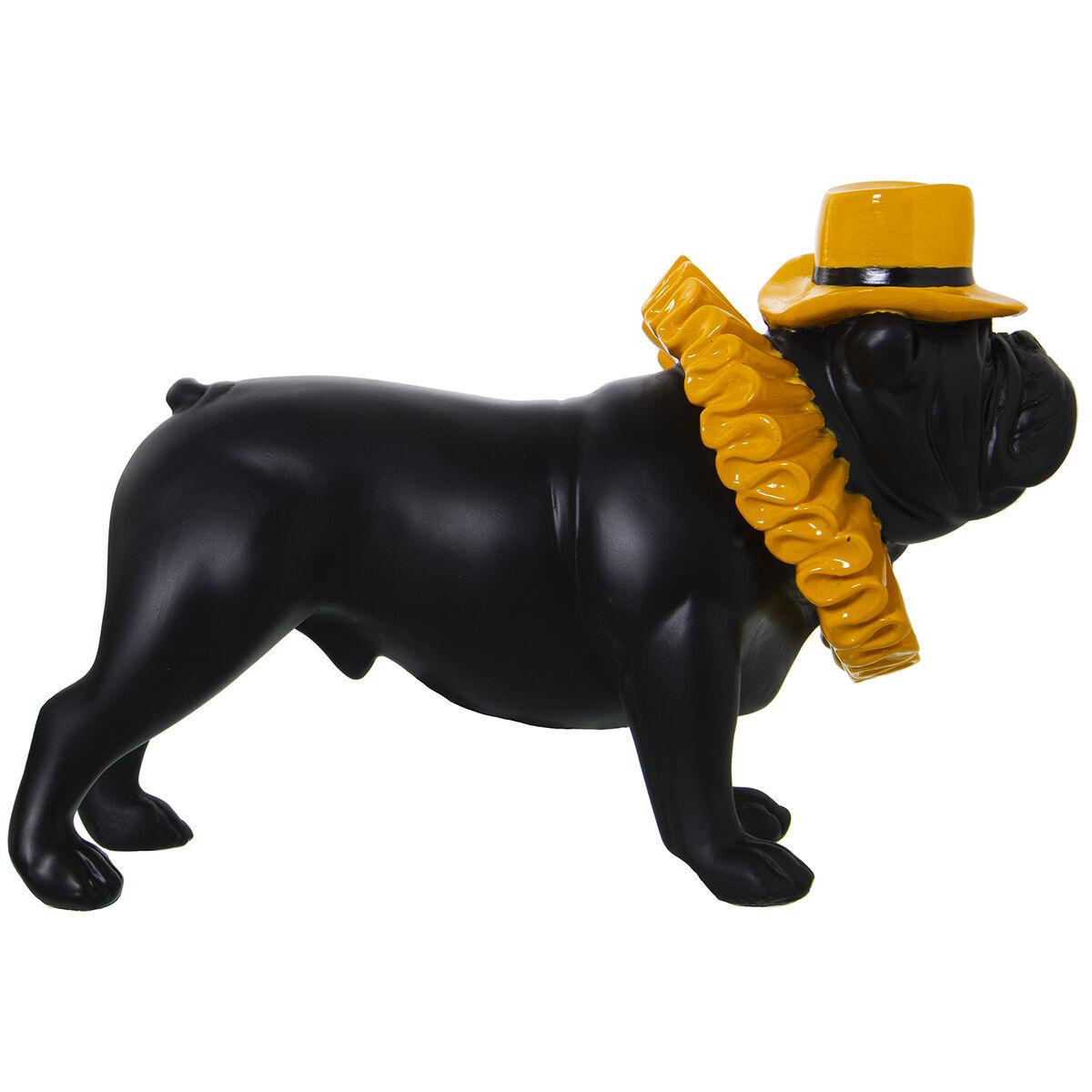 Figura Decorativa Alexandra House Living Negro Bulldog 29 x 19 x 11 cm Resina