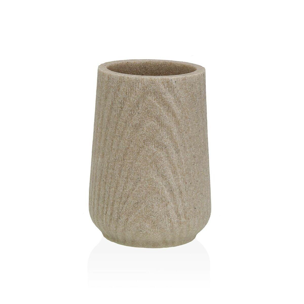 Portacepillos de Dientes Versa Beige Resina