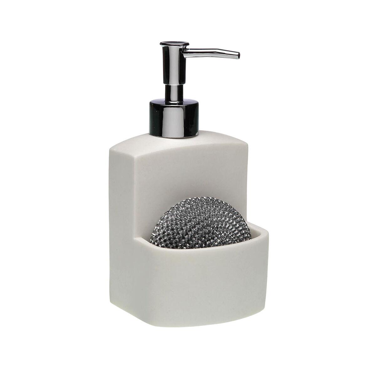 Dispensador de Jabón Versa Blanco Resina Cerámica Minimalista