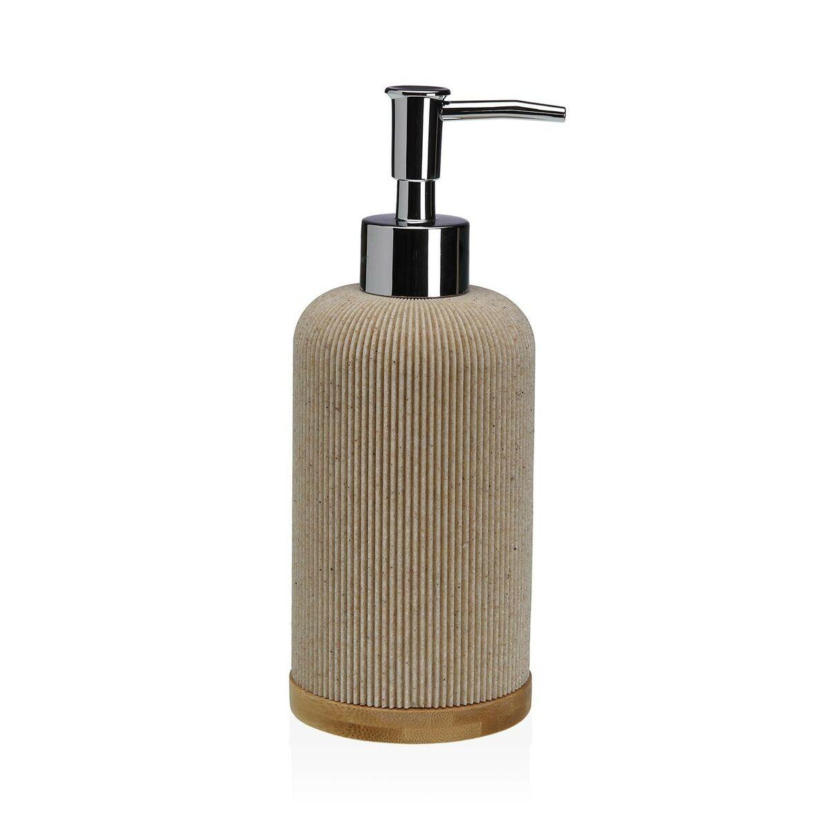 Dispensador de Jabón Versa Resina Bambú Minimalista