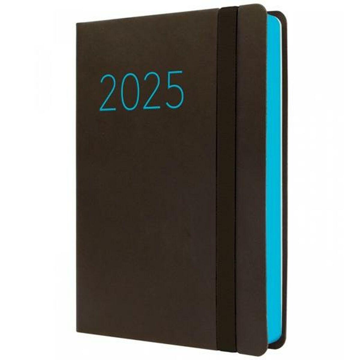 Agenda Finocam FLEXI Negro 11,8 x 16,8 cm 2025 Lisa