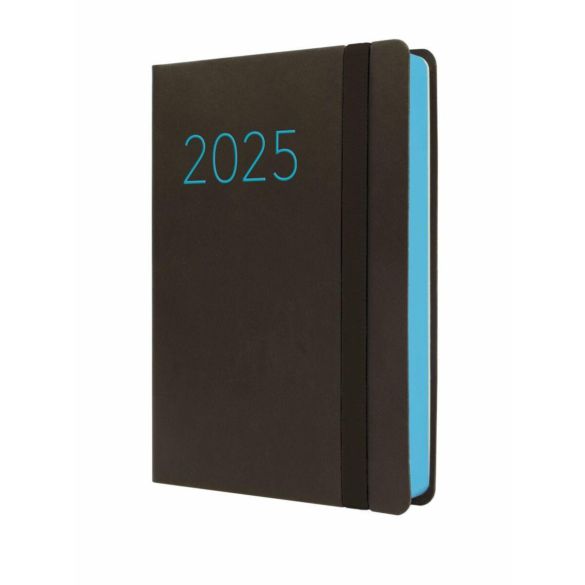 Agenda Finocam FLEXI Negro 11,8 x 16,8 cm 2025 Lisa