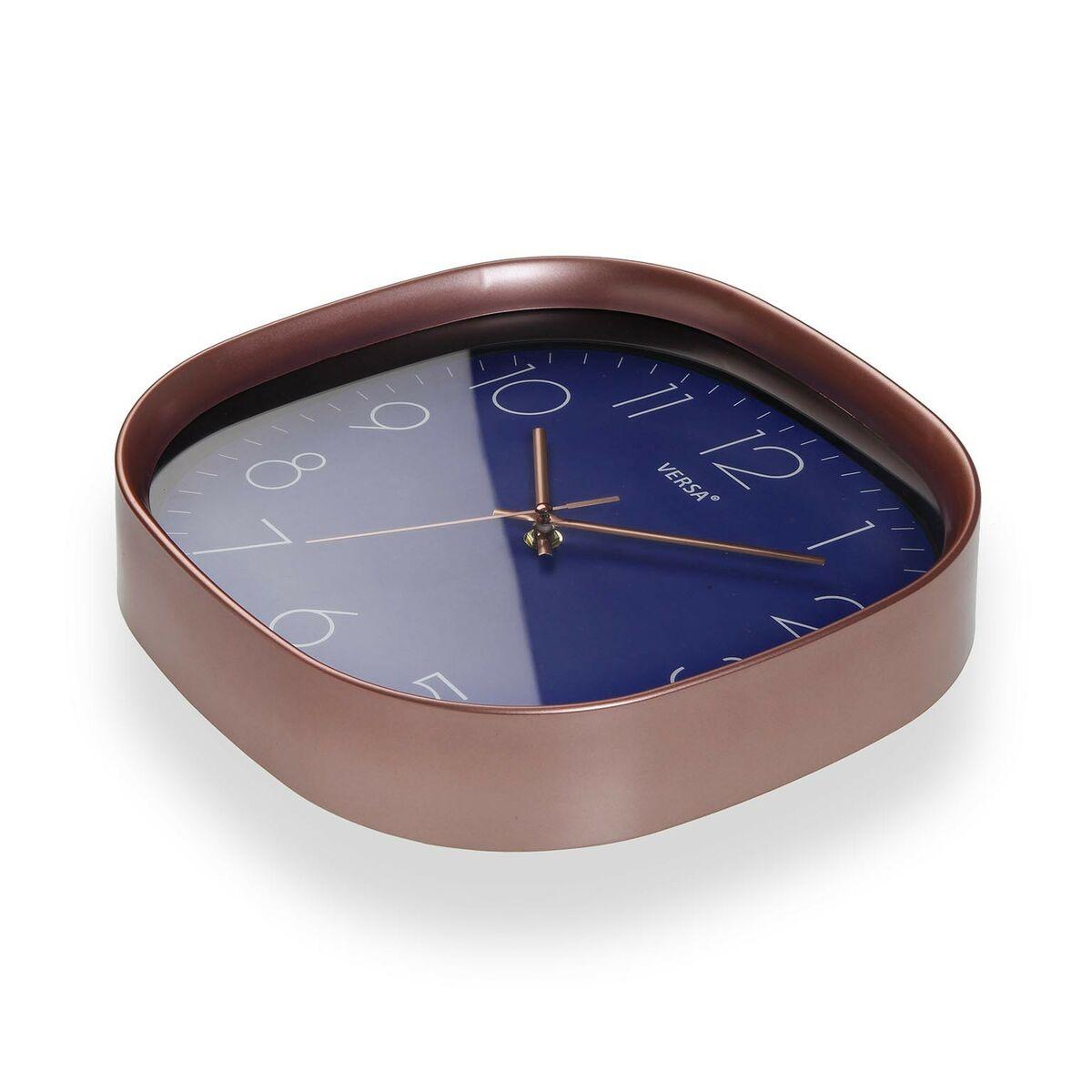 Reloj de Pared Versa Azul Plástico 5 x 28,5 x 28,5 cm