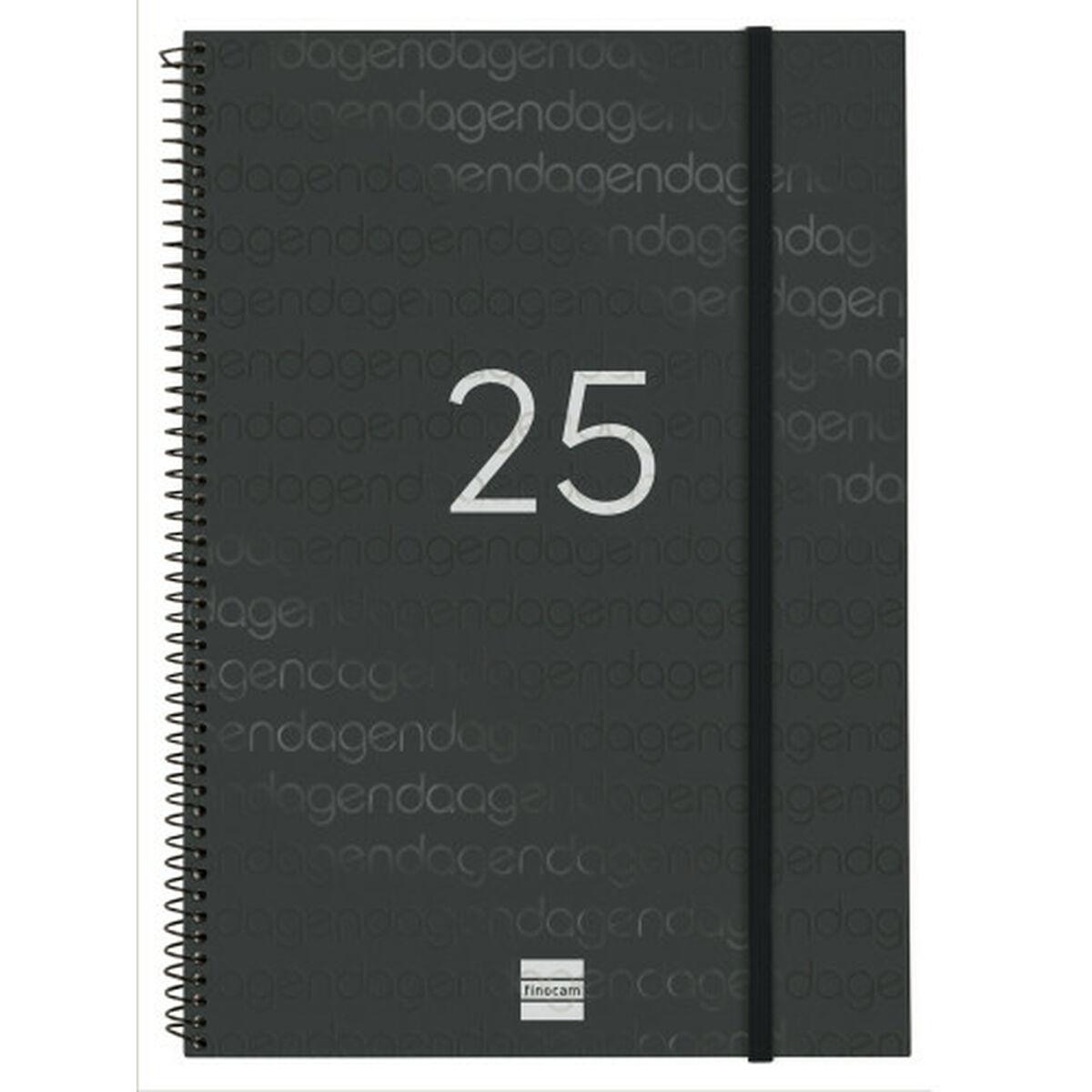 Agenda Finocam YEAR Negro A4 21 x 29,7 cm 2025