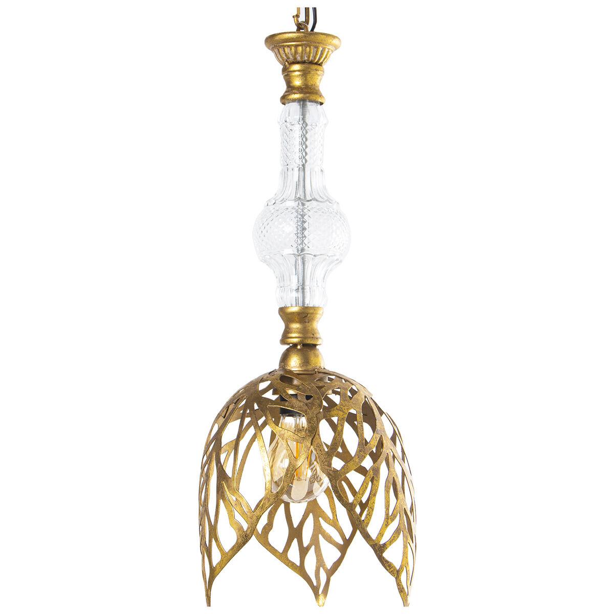 Lámpara de Techo Alexandra House Living Oro Metal 60 W 20 x 54 x 20 cm