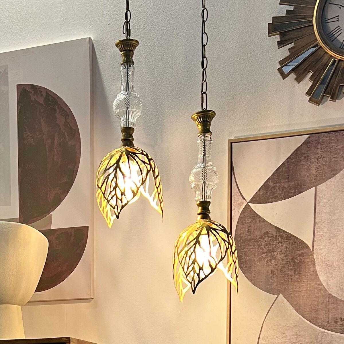 Lámpara de Techo Alexandra House Living Oro Metal 60 W 20 x 54 x 20 cm