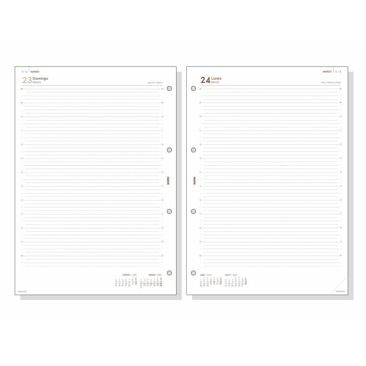 Recambio para Agenda Finocam OPEN R4098 4000 A4 2025 21 x 29,7 cm