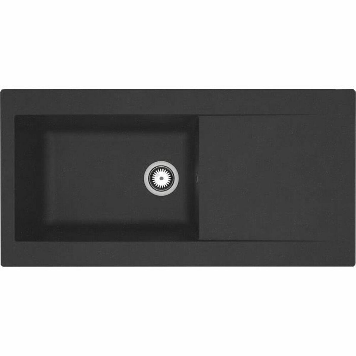 Fregadero de Un Seno con Escurridor Stradour   Negro (Reacondicionado B)