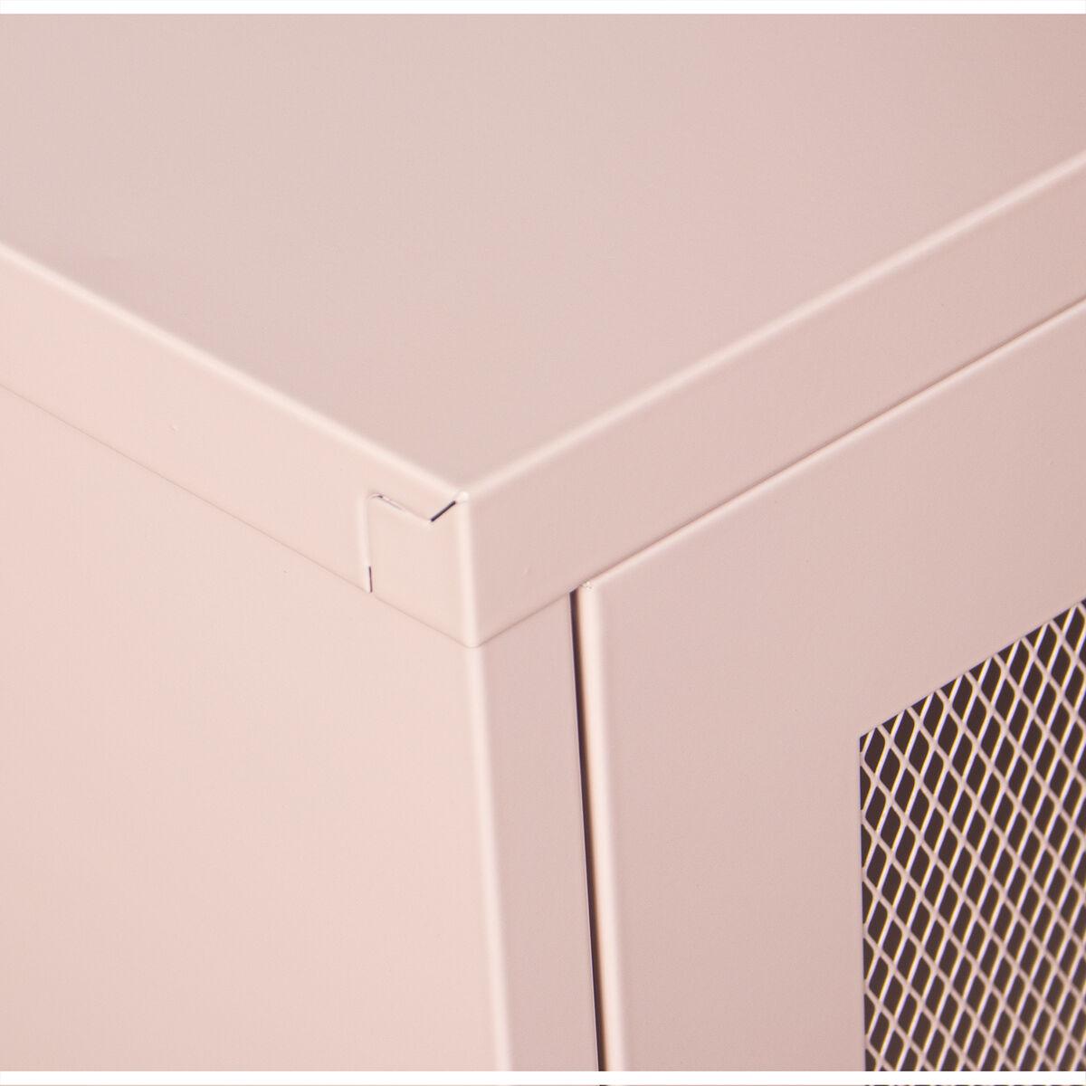 Aparador Alexandra House Living Rosa Metal 80 x 102 x 35 cm