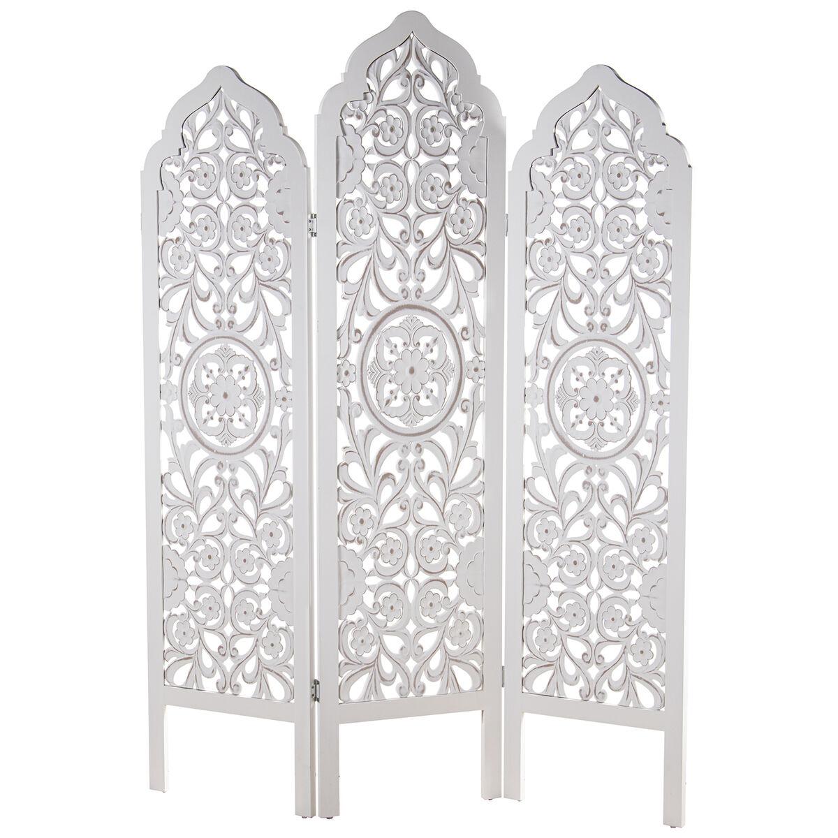 Biombo Alexandra House Living Blanco Madera 135 x 184 x 2 cm