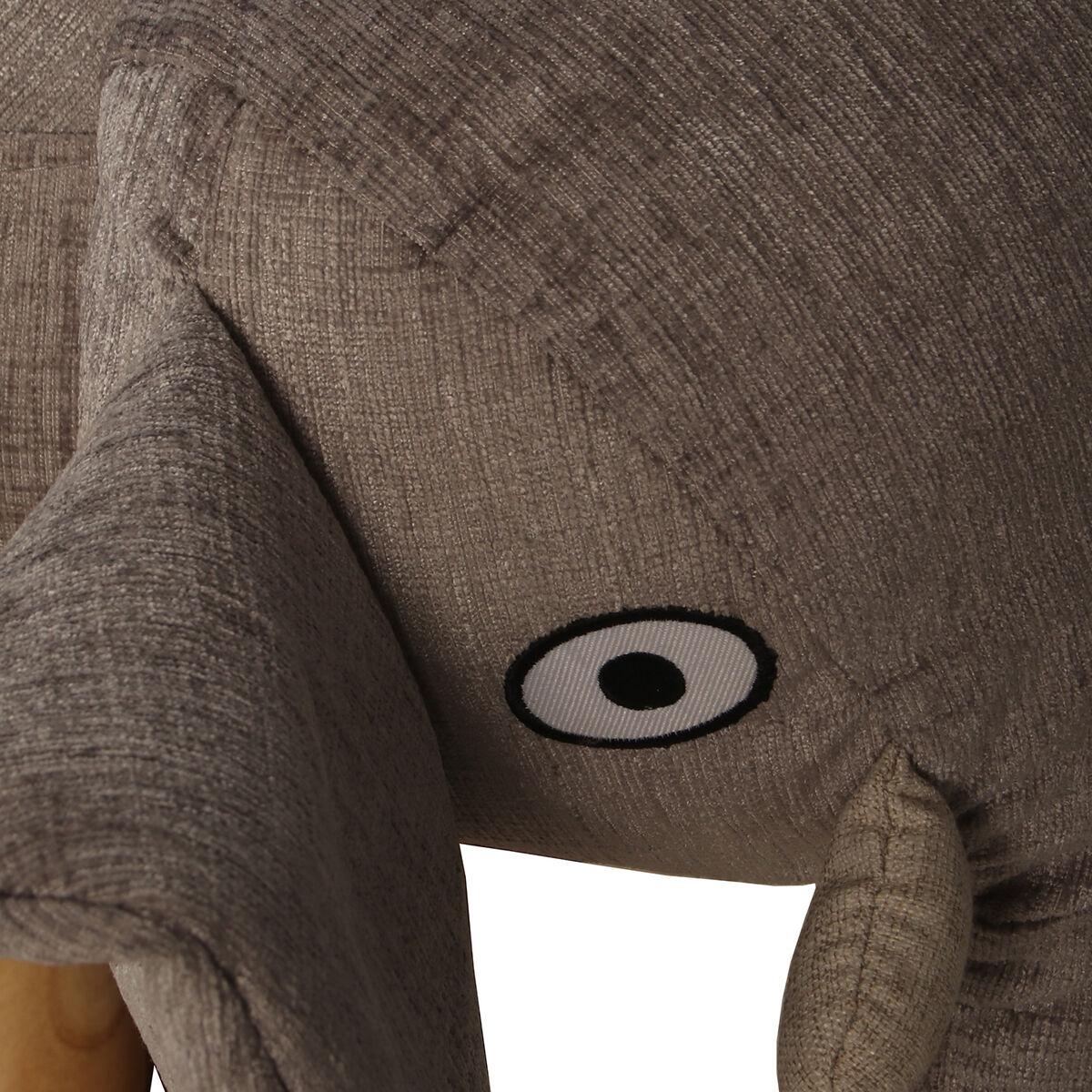 Puff Alexandra House Living Marrón Madera Elefante 50 x 32 x 29 cm