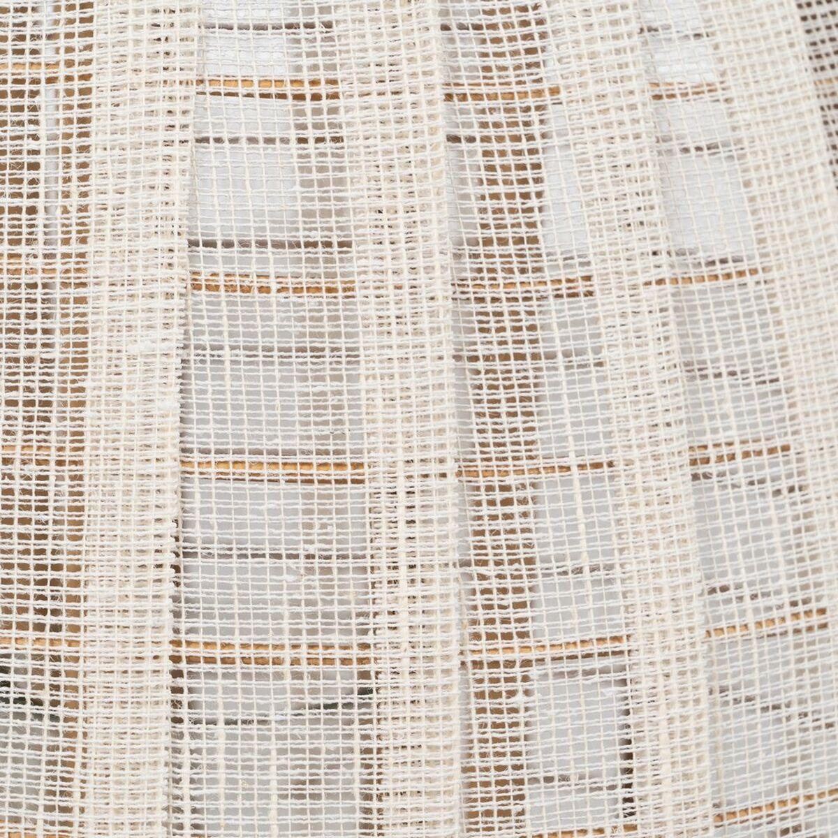 Farol Beige Natural Bambú Cristal 38 x 38 x 70 cm
