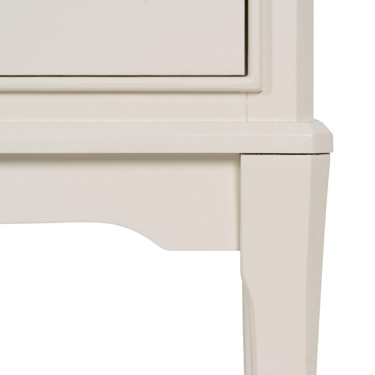 Mesita de Noche Blanco Madera de pino Madera MDF 43 X 33 X 60 CM