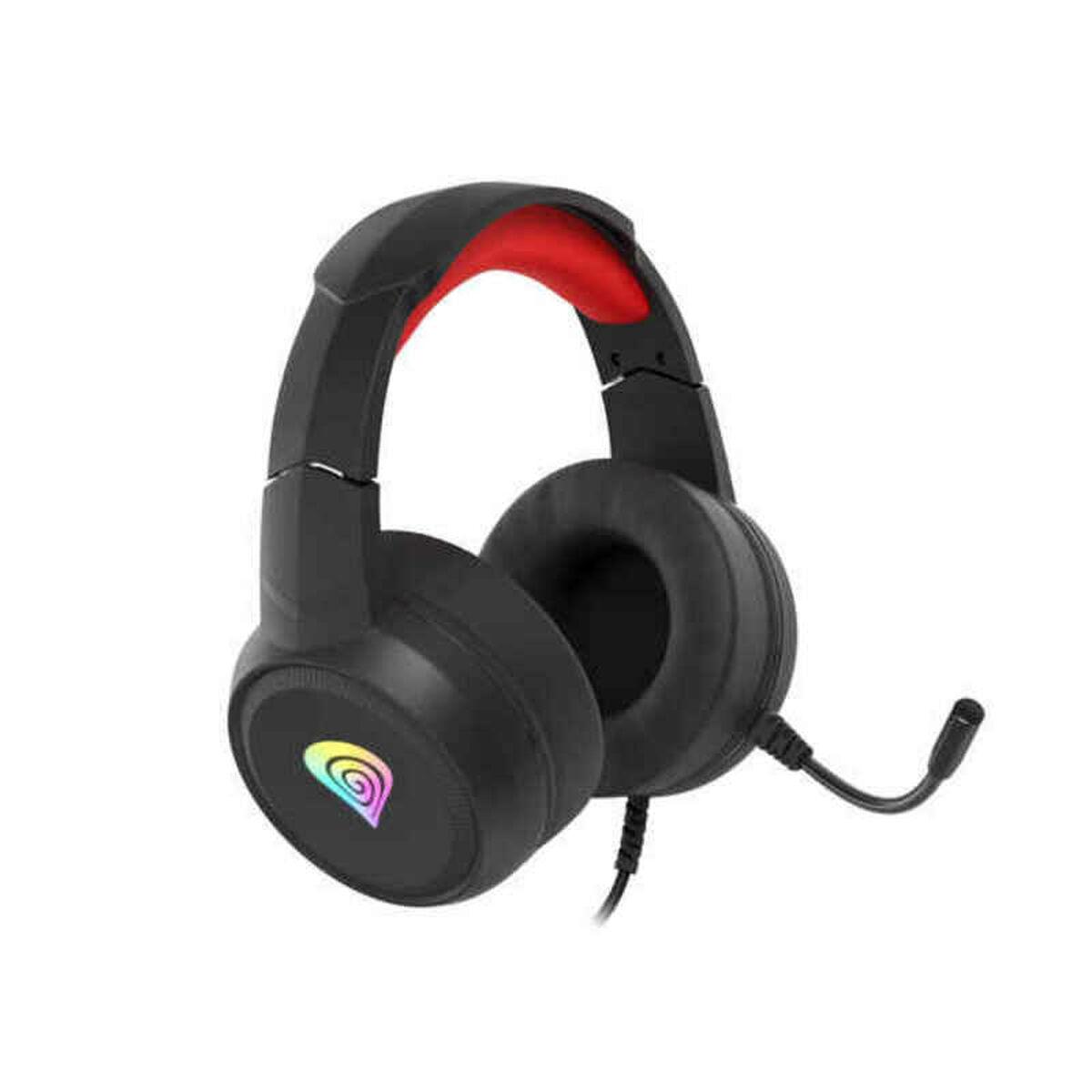 Auriculares Bluetooth con Micrófono Genesis NSG-1609 Negro Rojo Multicolor