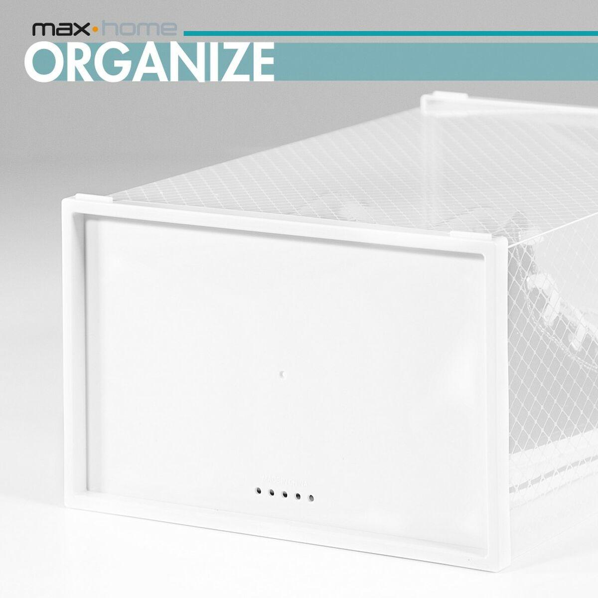 Caja apilable para zapatos Max Home Blanco 12 Unidades (Reacondicionado B)